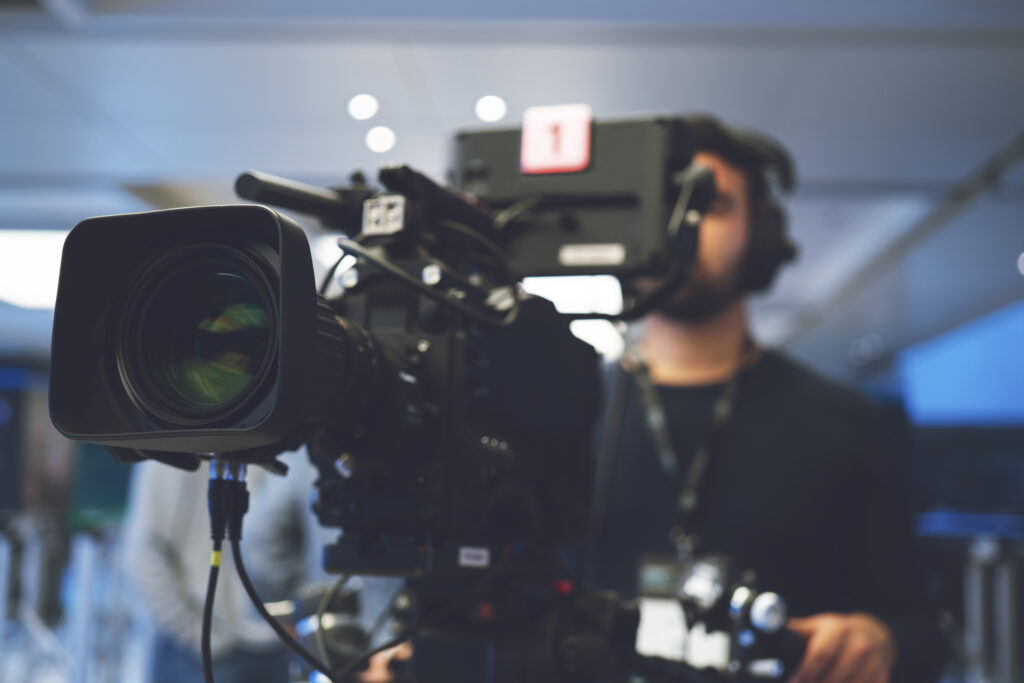 Home Video Camera, Studio - Workplace, Filming, Television Set, Camera Operator